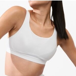 Athleta Invincible White Sports Bra NWT